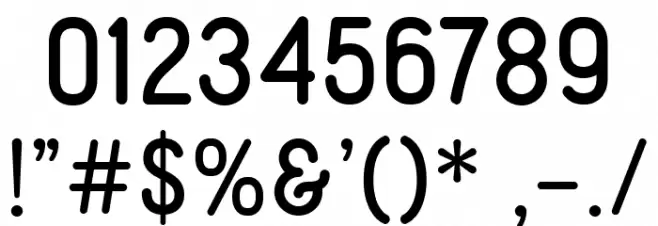 MirandahNormal Font OTHER CHARS