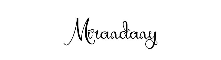 Mirandany  免费字体下载
