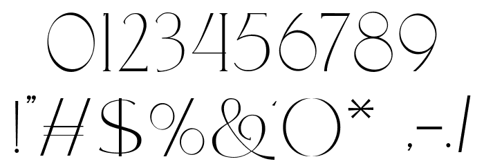 Mirande Font OTHER CHARS