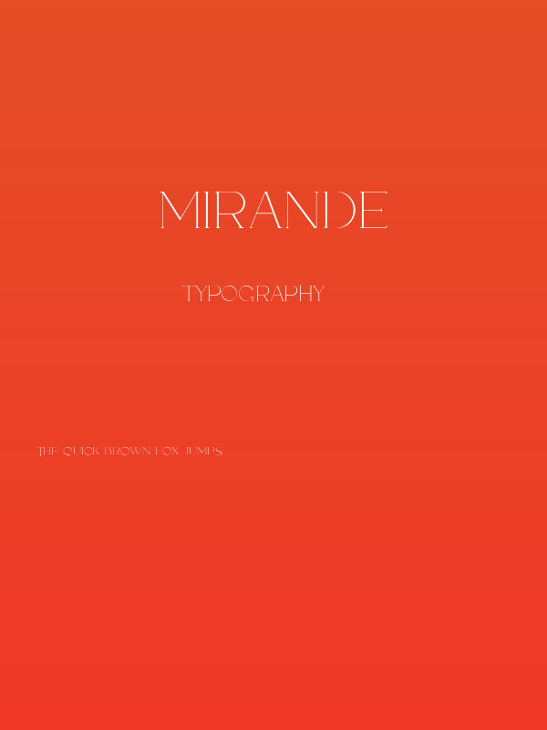 Mirande Poster
