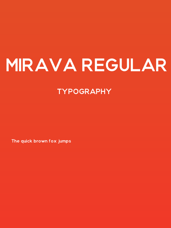 Mirava Regular Personal Use Onl Poster