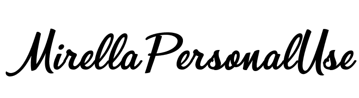 Mirella Personal Use   baixar fontes gratis
