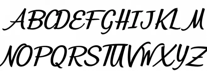 Mirella Personal Use 字体 大写