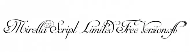 Mirella Script Limited Free Version.vfb  les polices de caractères gratuit tlcharger