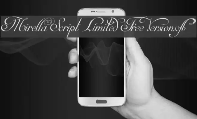 Mirella Script Limited Free Version.vfb Шрифта examples