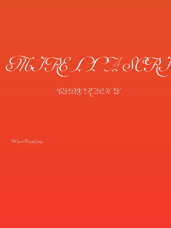 Mirella Script Limited Free Version.vfb Poster