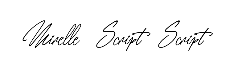 Mirelle Script Script  免费字体下载