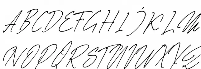 Mirelle Script Script फ़ॉन्ट अपरकेस
