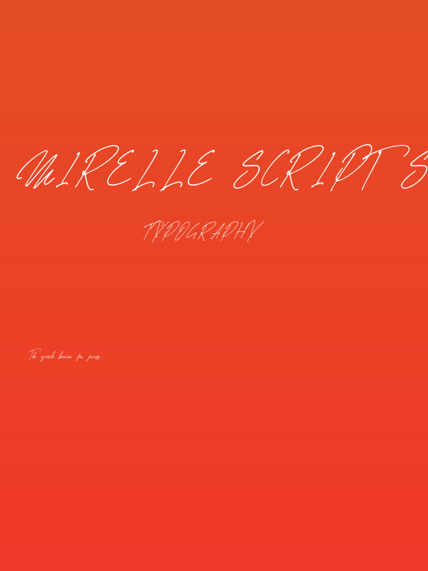 Mirelle Script Script Poster