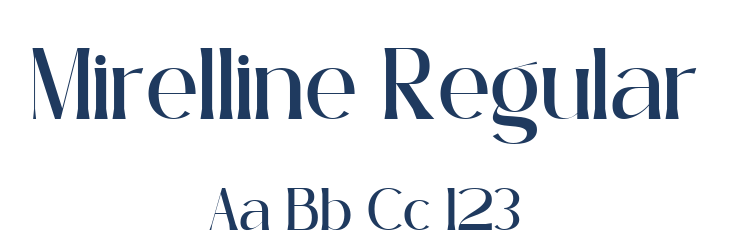 Mirelline Regular Font Preview