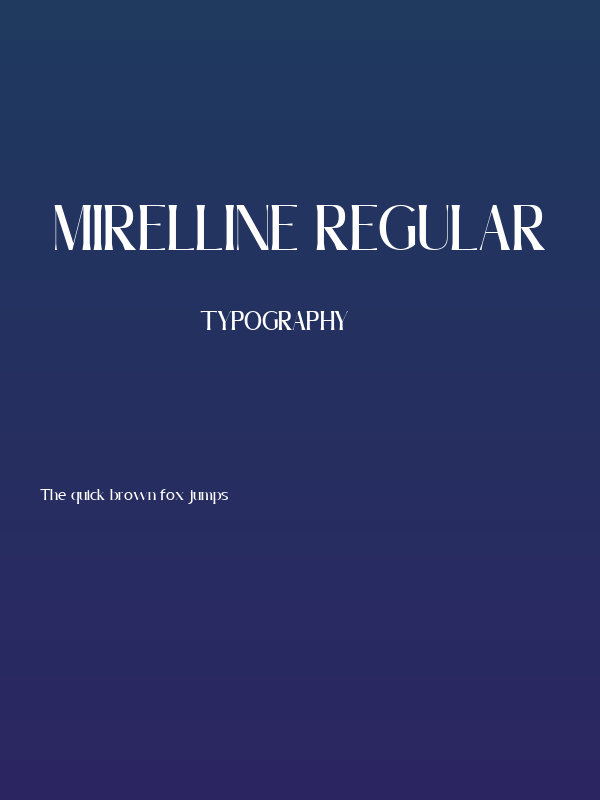 Mirelline Regular Poster