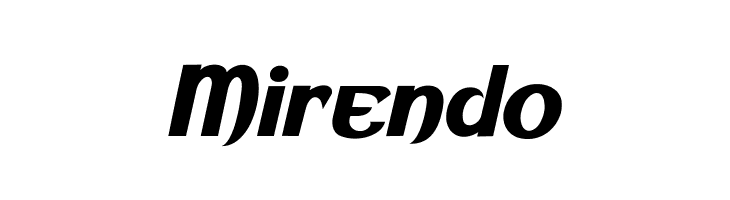 Mirendo  フリーフォントのダウンロード
