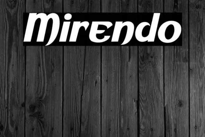 Mirendo Font examples