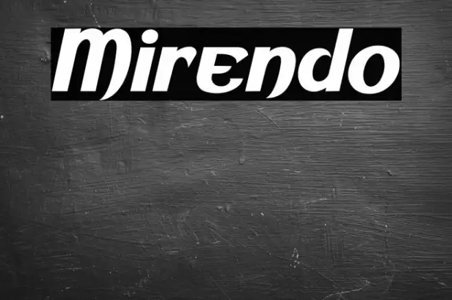 Mirendo Font examples