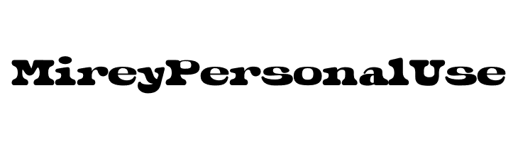 Mirey Personal Use  Descarca Fonturi Gratis