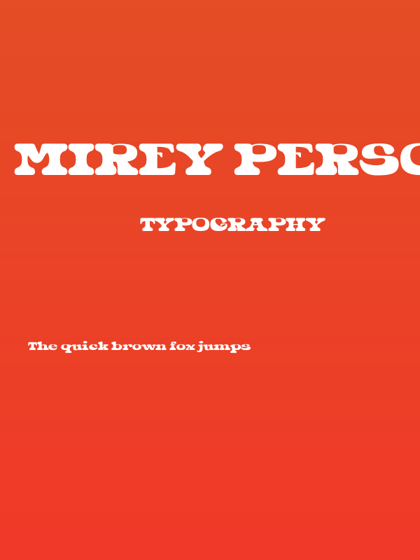 Mirey Personal Use Poster