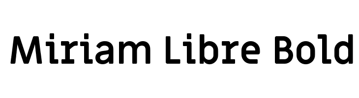 Miriam Libre Bold  font caratteri gratis