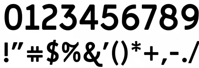 Miriam Libre Bold Font OTHER CHARS