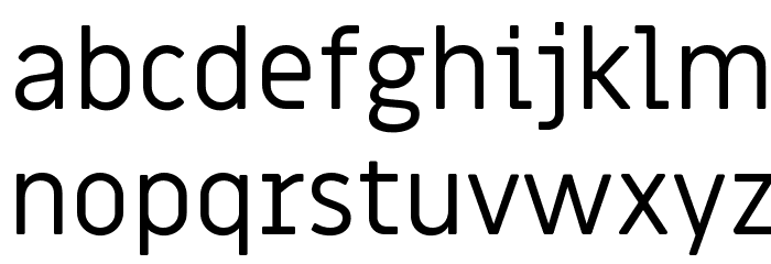 Miriam Libre Regular Font LOWERCASE
