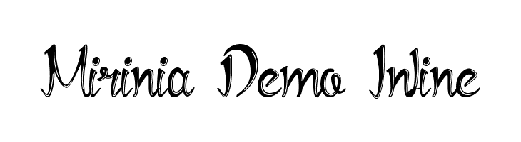 Mirinia Demo Inline  Frei Schriftart Herunterladen