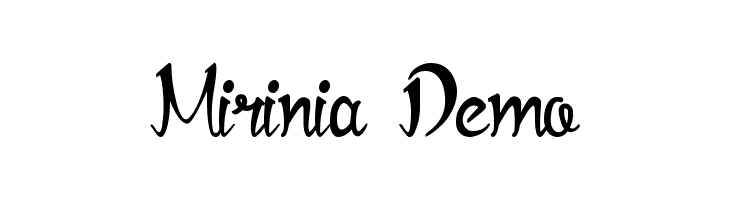 Mirinia Demo  免费字体下载