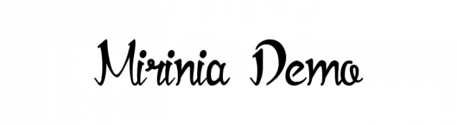 Mirinia Demo  baixar fontes gratis