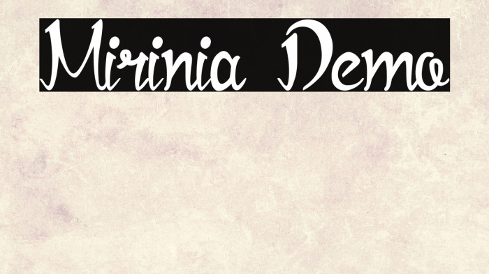 Mirinia Demo Example 2