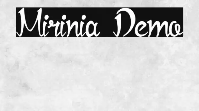 Mirinia Demo Example 2