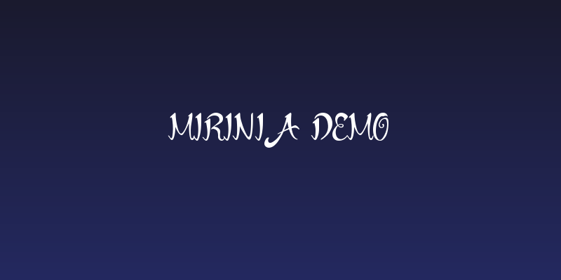 Mirinia Demo Social Header