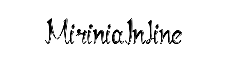 Mirinia Inline Font