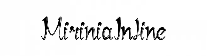 Mirinia Inline  नि: शुल्क फ़ॉन्ट्स डाउनलोड