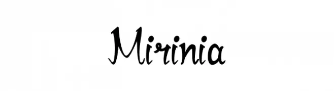 Mirinia  नि: शुल्क फ़ॉन्ट्स डाउनलोड