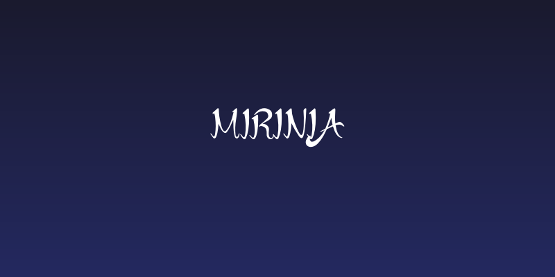 Mirinia Social Header