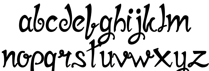 Mirinia Font LOWERCASE