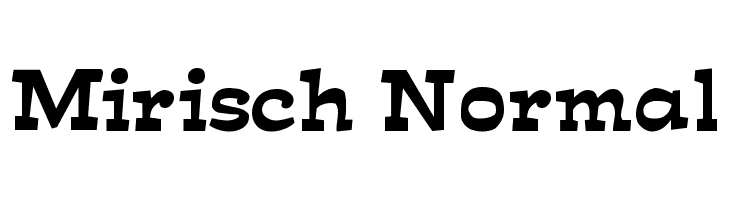 Mirisch Normal  Frei Schriftart Herunterladen