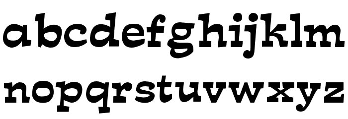 Mirisch Normal Font LOWERCASE