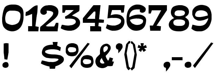 Mirisch Regular Font OTHER CHARS