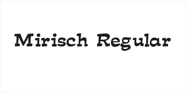Mirisch Regular Logo