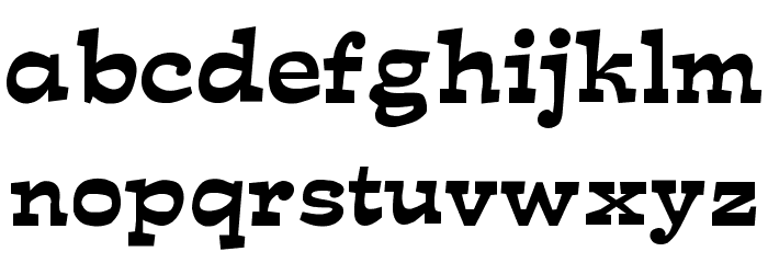 Mirisch Regular Font LOWERCASE