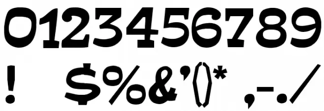 Mirisch Font OTHER CHARS