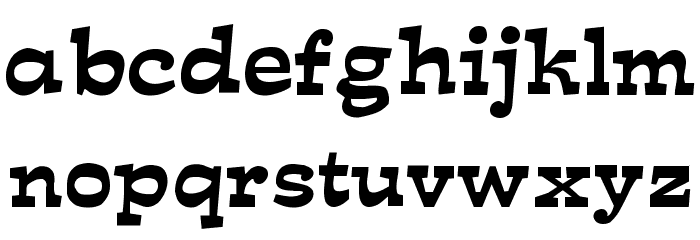 Mirisch Font LOWERCASE