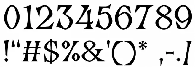 Mironta free version Regular Font OTHER CHARS