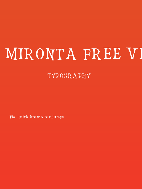 Mironta free version Regular Poster