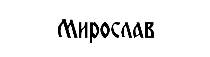 Miroslav  Frei Schriftart Herunterladen