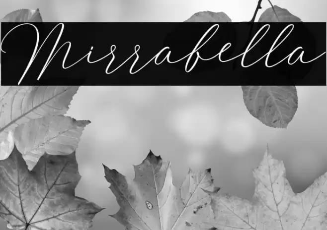 Mirrabella Font examples