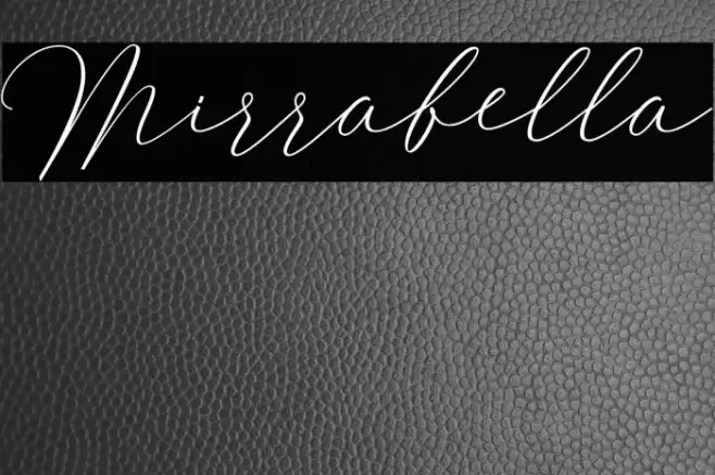 Mirrabella Font examples