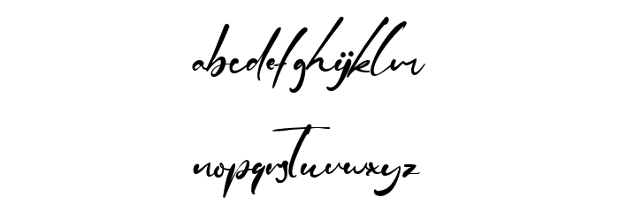 Mirror Pool Font LOWERCASE