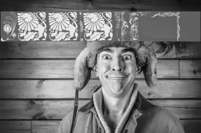 MirrorImage  Font examples