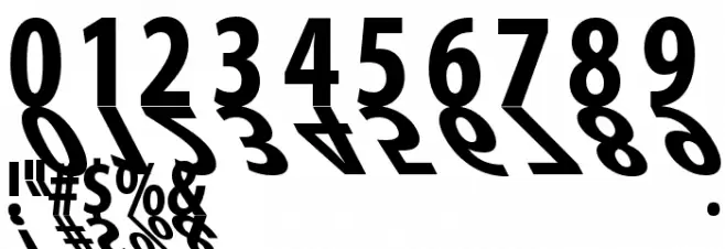 MirrorKlein Shadows Font OTHER CHARS