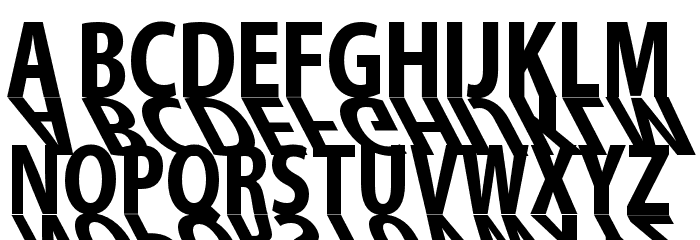 MirrorKlein Shadows Font LOWERCASE